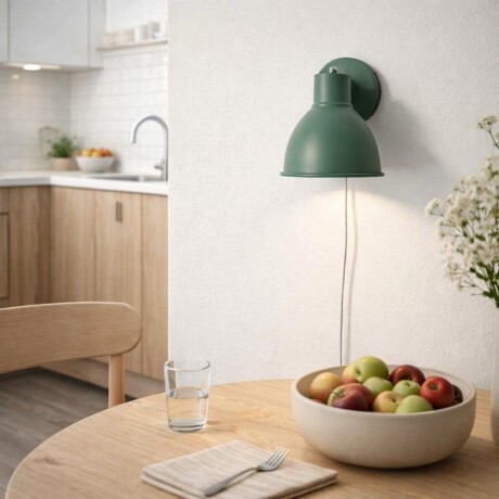 ARTEFACTO DECORATIVO DE PARED ALPHA Luminaria de Pared Alpha Verde