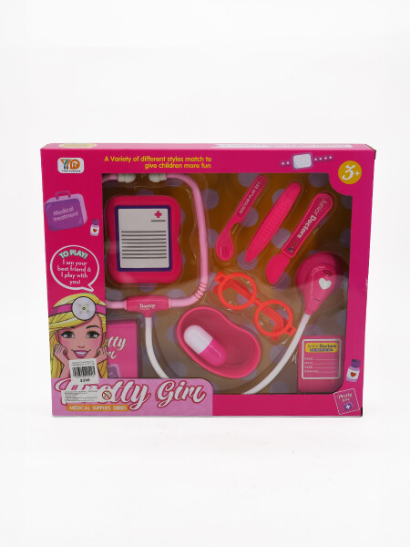 CONJUNTO DE ARTICULOS PARA MEDICOS ROSADO