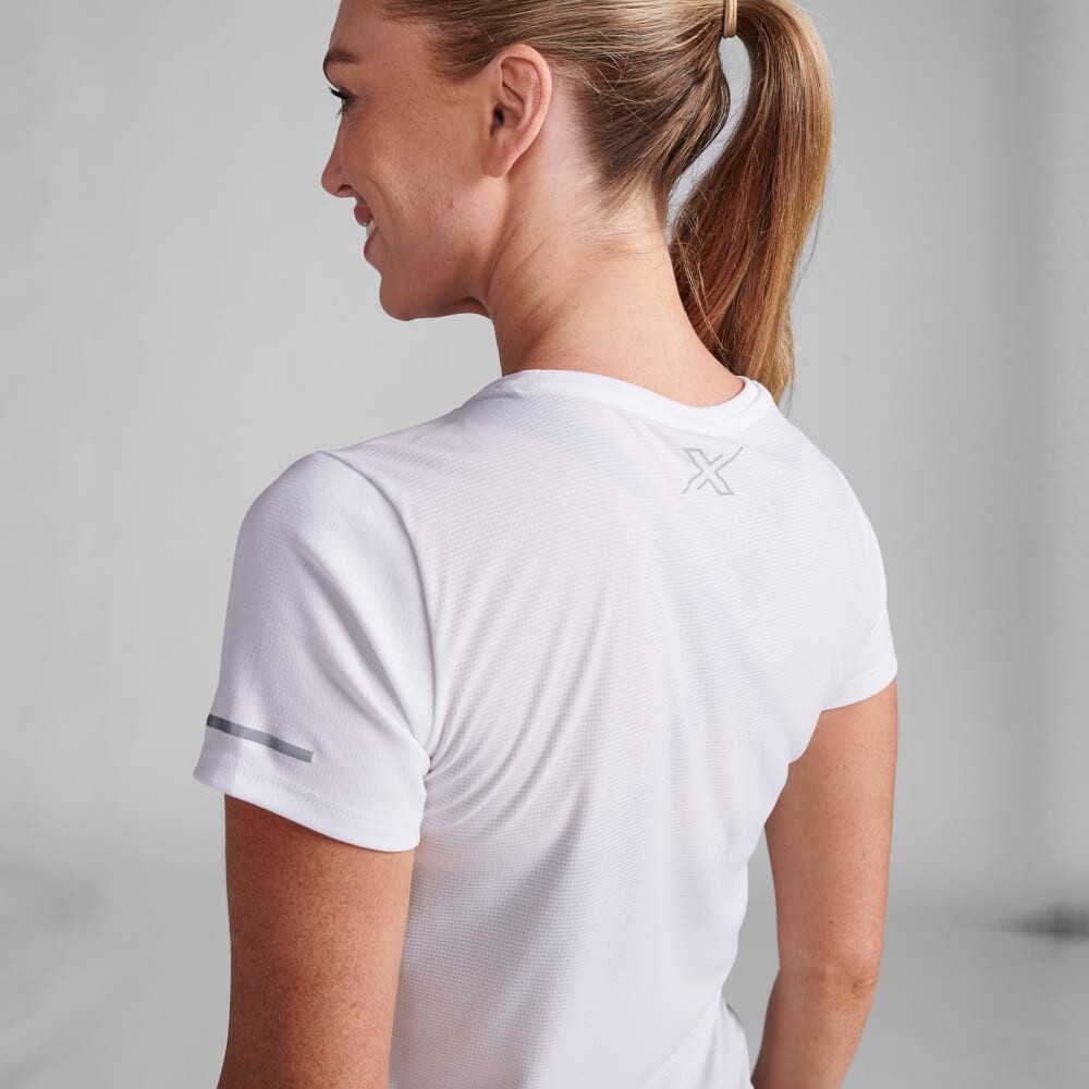Aero Tee - Mujer White/silver Reflective