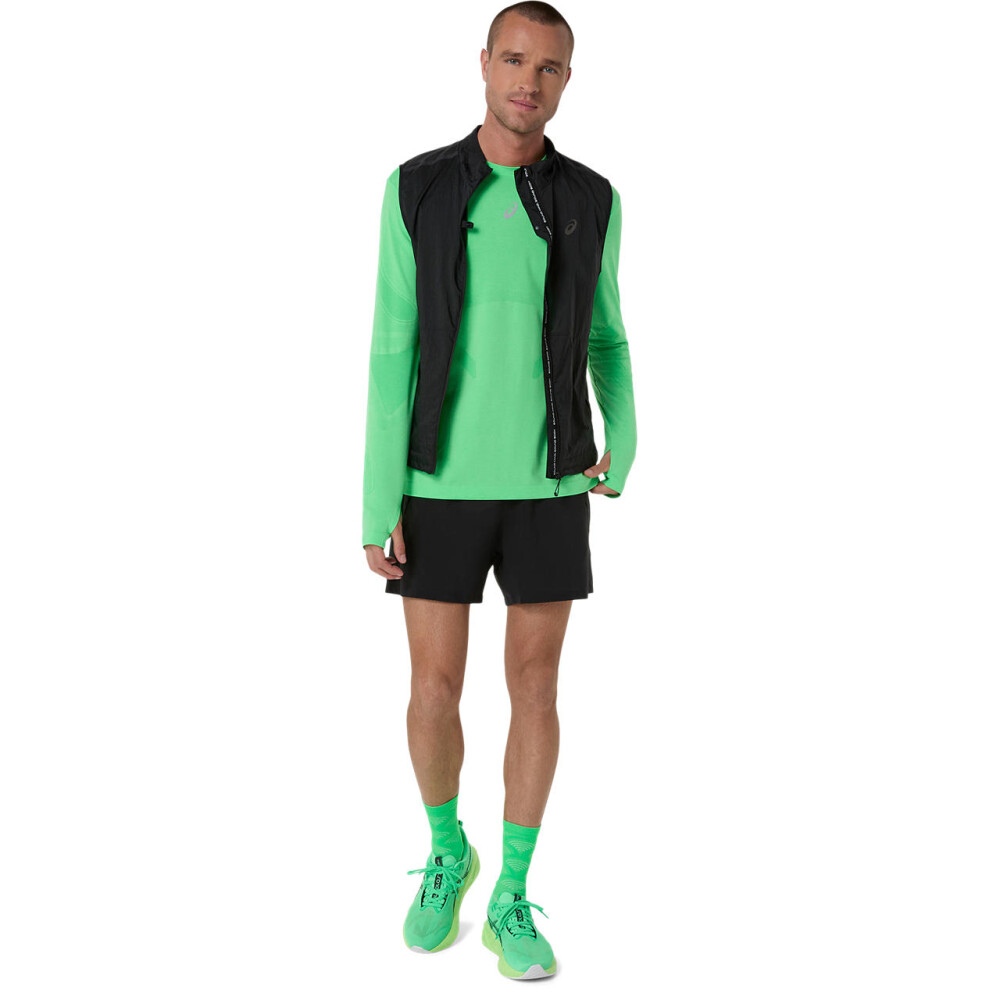 Polo Running Road Seamless LS Top C Hombre Vital Green/illuminate Green