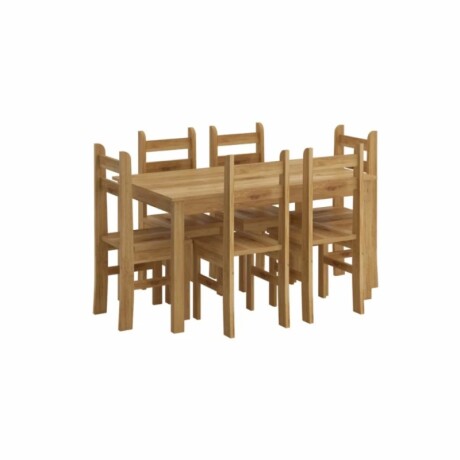 Juego Comedor 6 Sillas Lucia Natural Unica