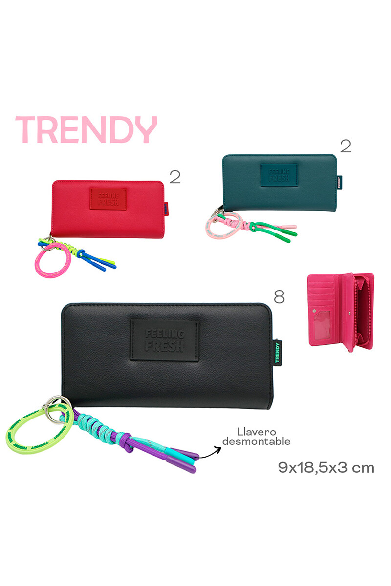 Billetera con llavero Petróleo