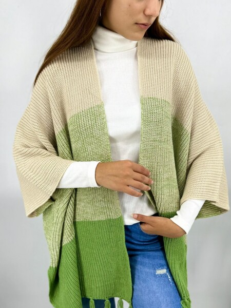 PONCHO SLOWLY 2416 VERDE