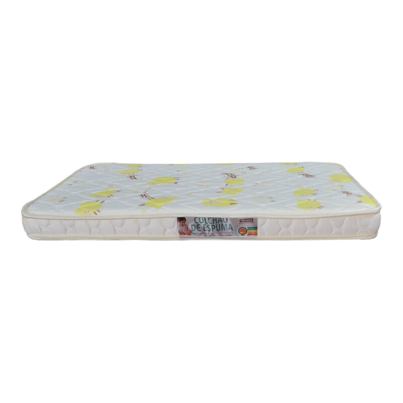 Colchón practicuna espuma alta densidad FA 105 x 70 x 8 BLANCO