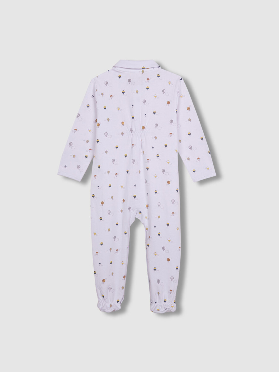 Pijama Print Globos Blanco Optico