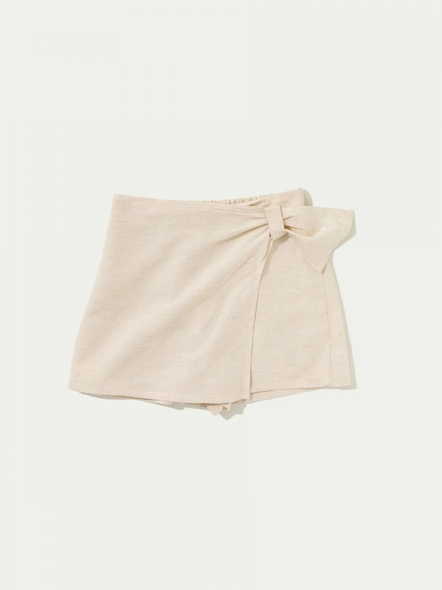 SHORT POLLERA INFANTIL - BEIGE 