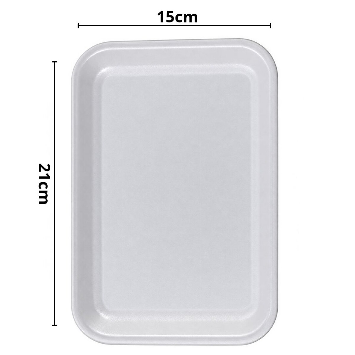 BANDEJA ISOPOR PACKx20 • 21x15cm 