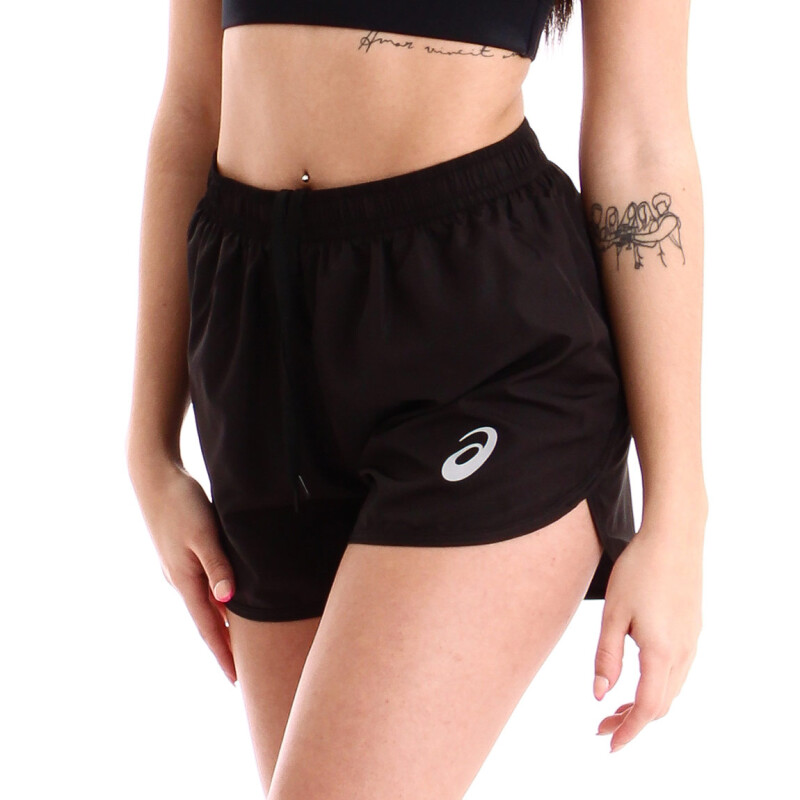 Short Asics Mujer Negro