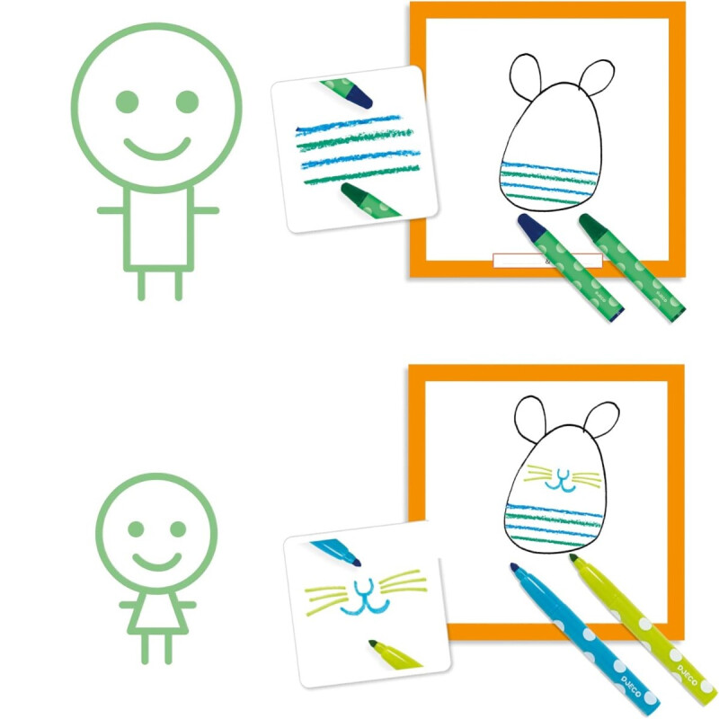 Kit Creativo para Colorear Animales Djeco Kit Creativo para Colorear Animales Djeco