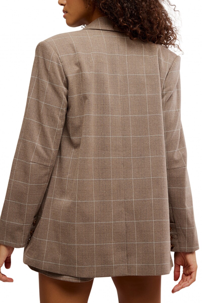 Blazer Paper Rayas Marron