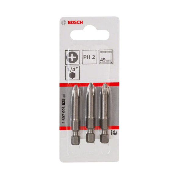3 puntas para atornillar Phillips 2 49mm Bosch BS8088