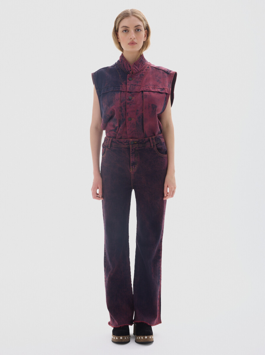 Jean Vaquero Washed - Bordeaux 