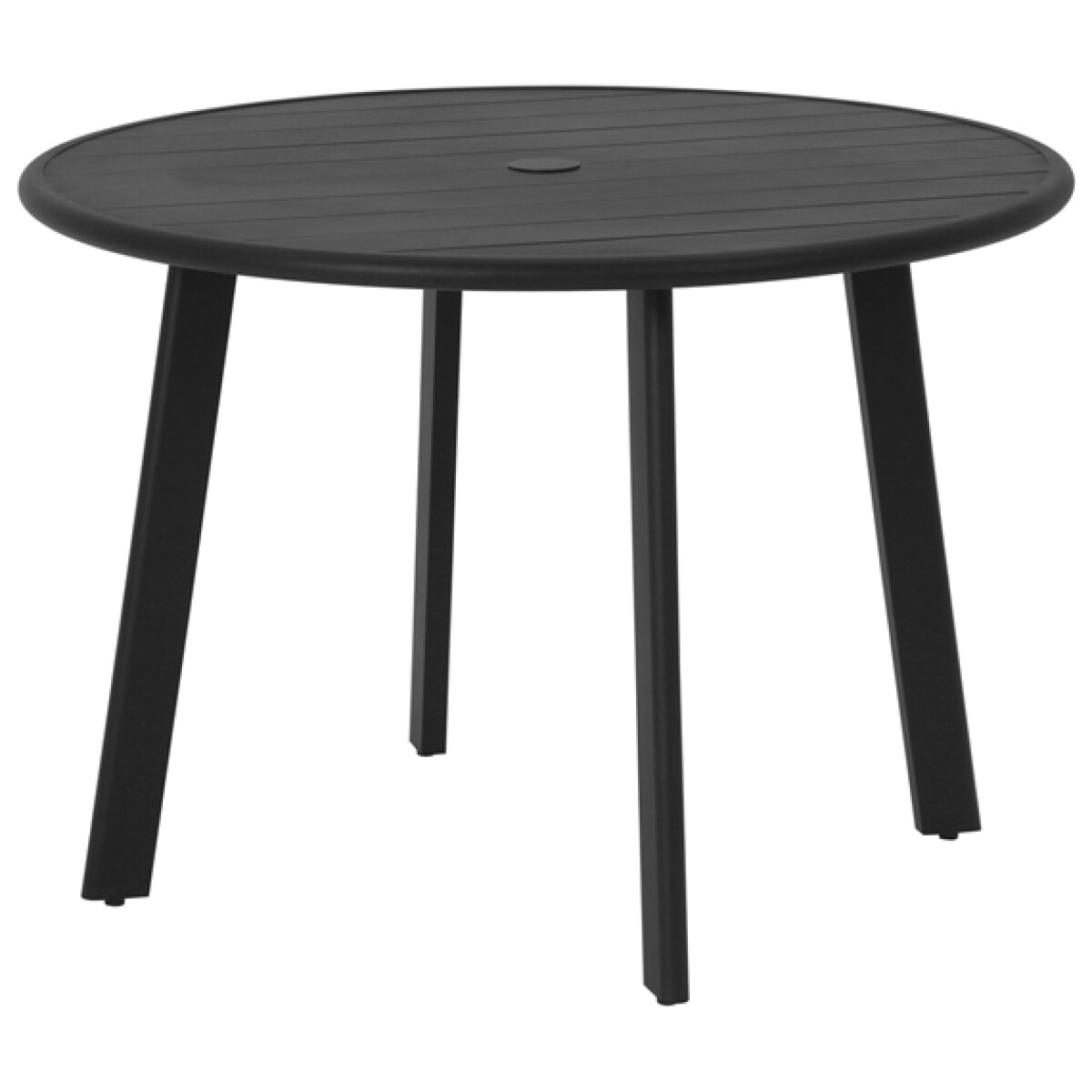MESA JARDIN DE DISEÑO EN ALUMINIO 1.02 mts - NEGRA 