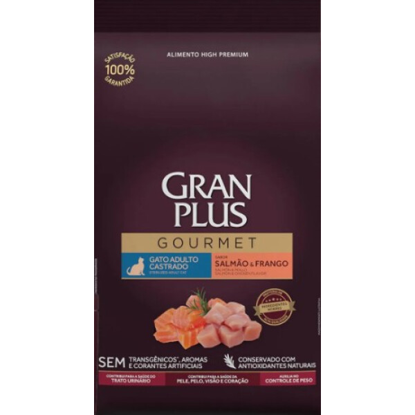 GRANPLUS GOURMET GATO CASTRADO SALMON Y POLLO 3 KG GRANPLUS GOURMET GATO CASTRADO SALMON Y POLLO 3 KG