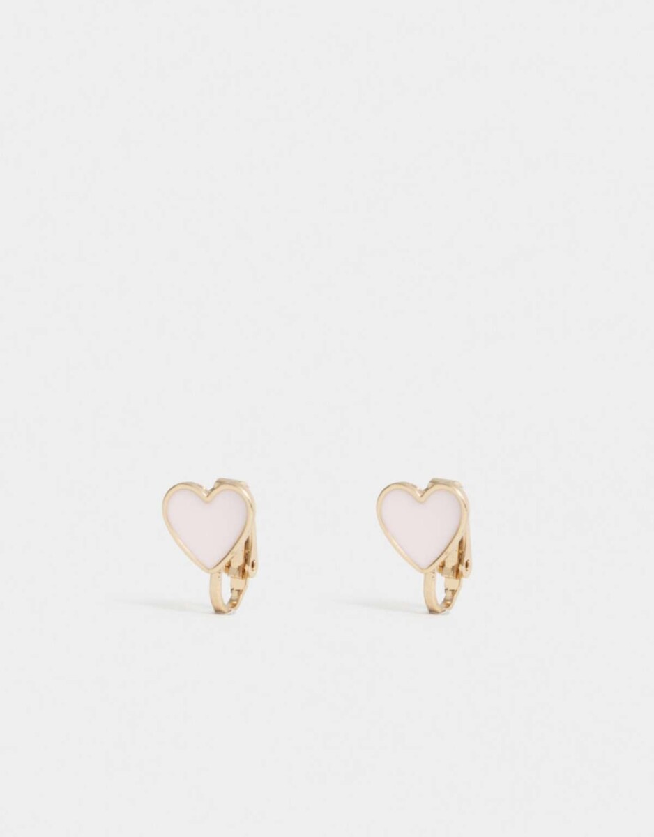 Aros Clips Esmaltado - Dorado 