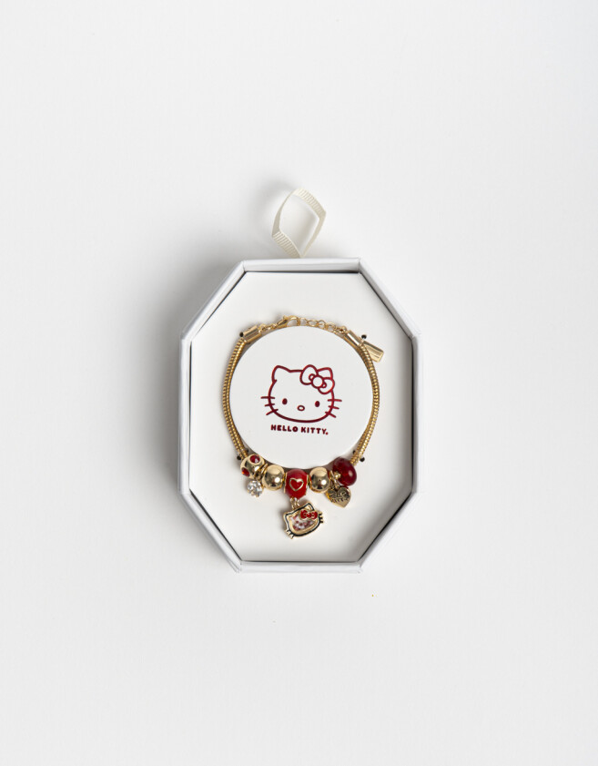 Pulseras Flexibles Multi dijes Pulsera Flexible Multicharm Hello Kitty - Dorado