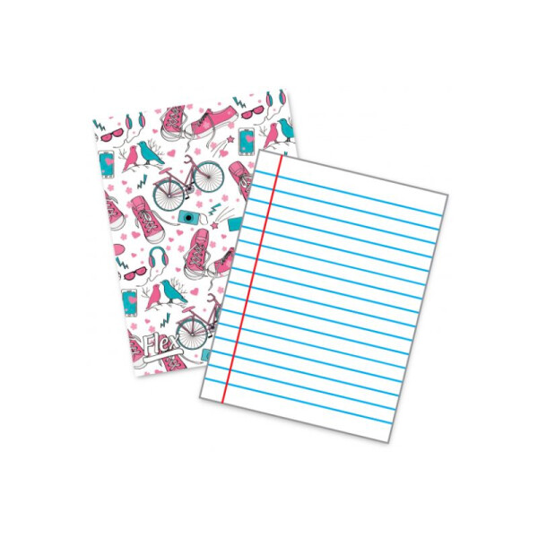 Cuaderno Papiros margen rojo 48 hojas