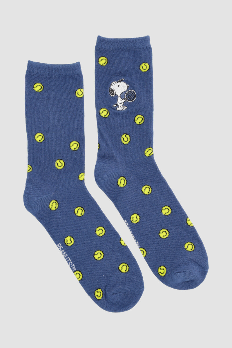 Medias 1/2 caña dama peanuts - Diseño 1 