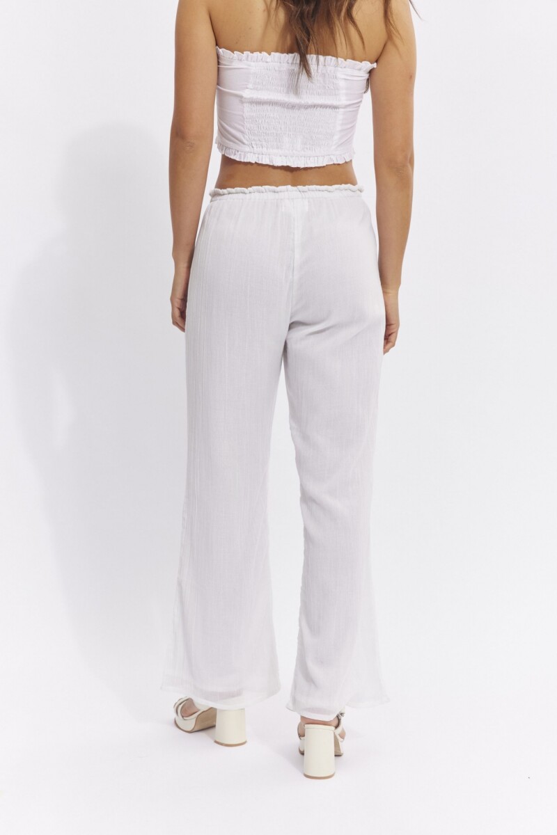Pantalón Potus de bambula Blanco