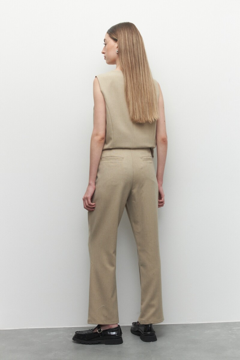 PANTALÓN CUNY Beige Melange