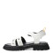 Sandalias de Niña MINI Miss Carol Tartan Con Tachas Blanco