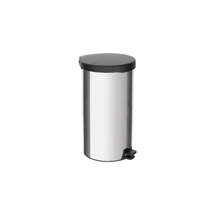 PAPELERA TACHO ACERO INOXIDABLE TRAMONTINA 30LTS PLATEADO