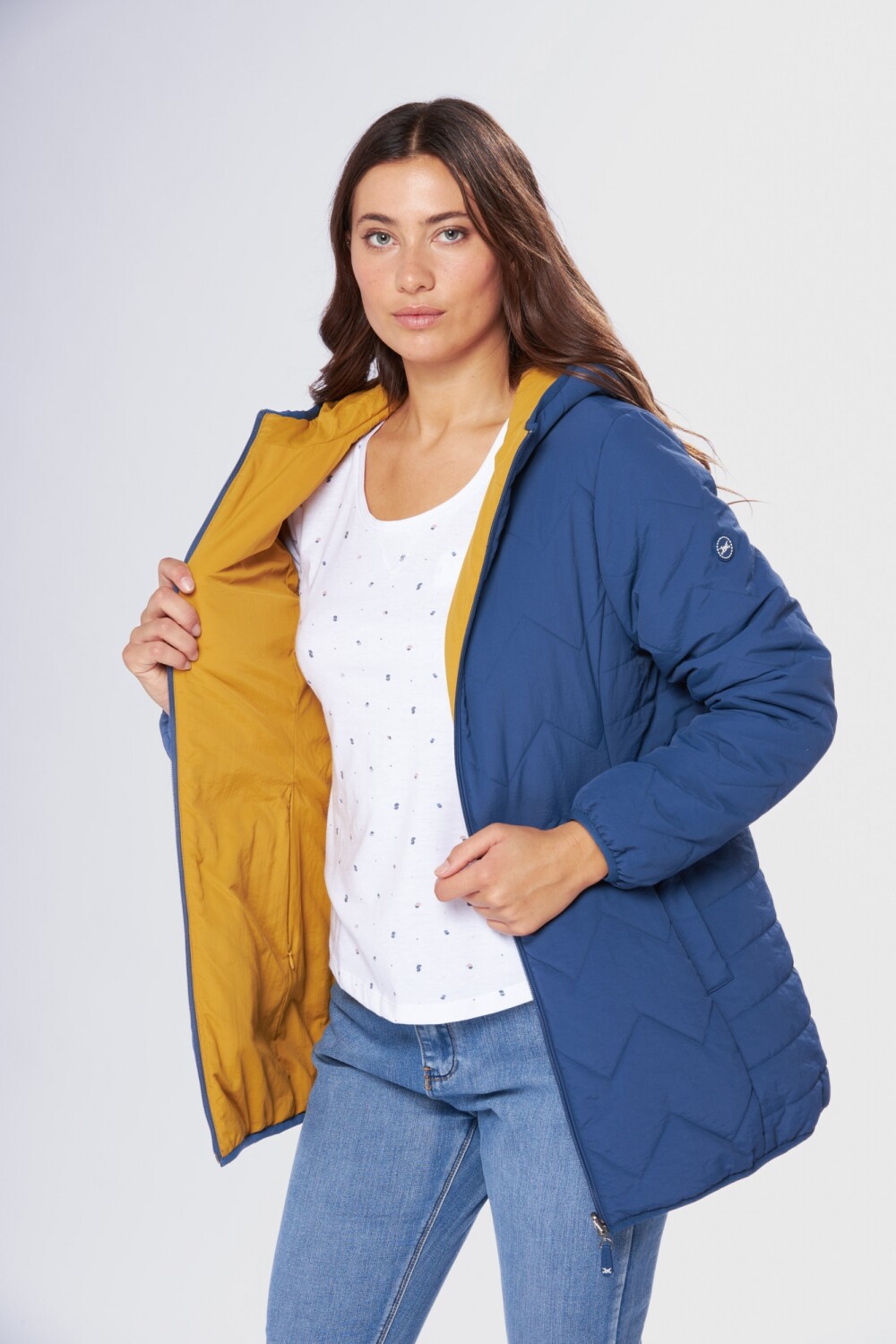 CAMPERA REVERSIBLE Azul