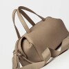 Cartera de mano Resort en cuero graneado Taupe