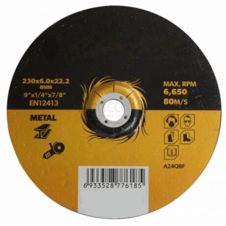 TOLSEN DISCO DESBASTE METAL 230mmX6.0X22.2 Tolsen Disco Desbaste Metal 230mmx6.0x22.2