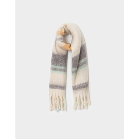 Bufanda Rayada Combinacion Multicolor