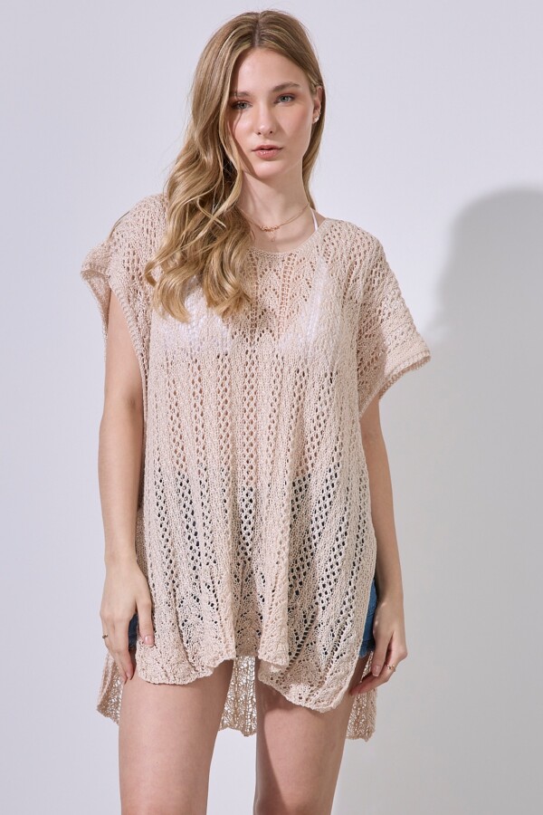 Kaftan Crochet BEIGE