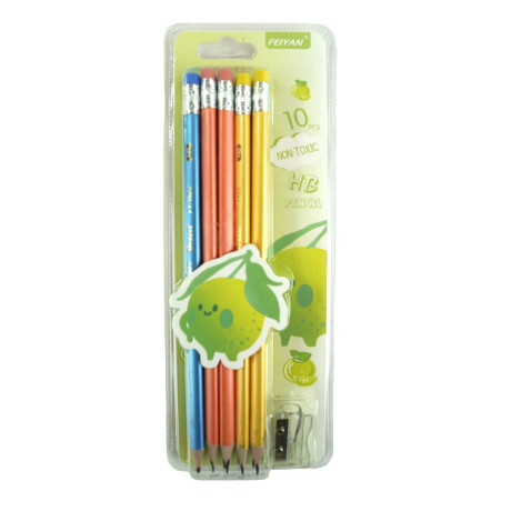LAPICES ESCRIBIR HB X10PCS + SACAPUNTAS COLOR PASTEL DOBLE BLISTER LAPICES ESCRIBIR HB X10PCS + SACAPUNTAS COLOR PASTEL DOBLE BLISTER