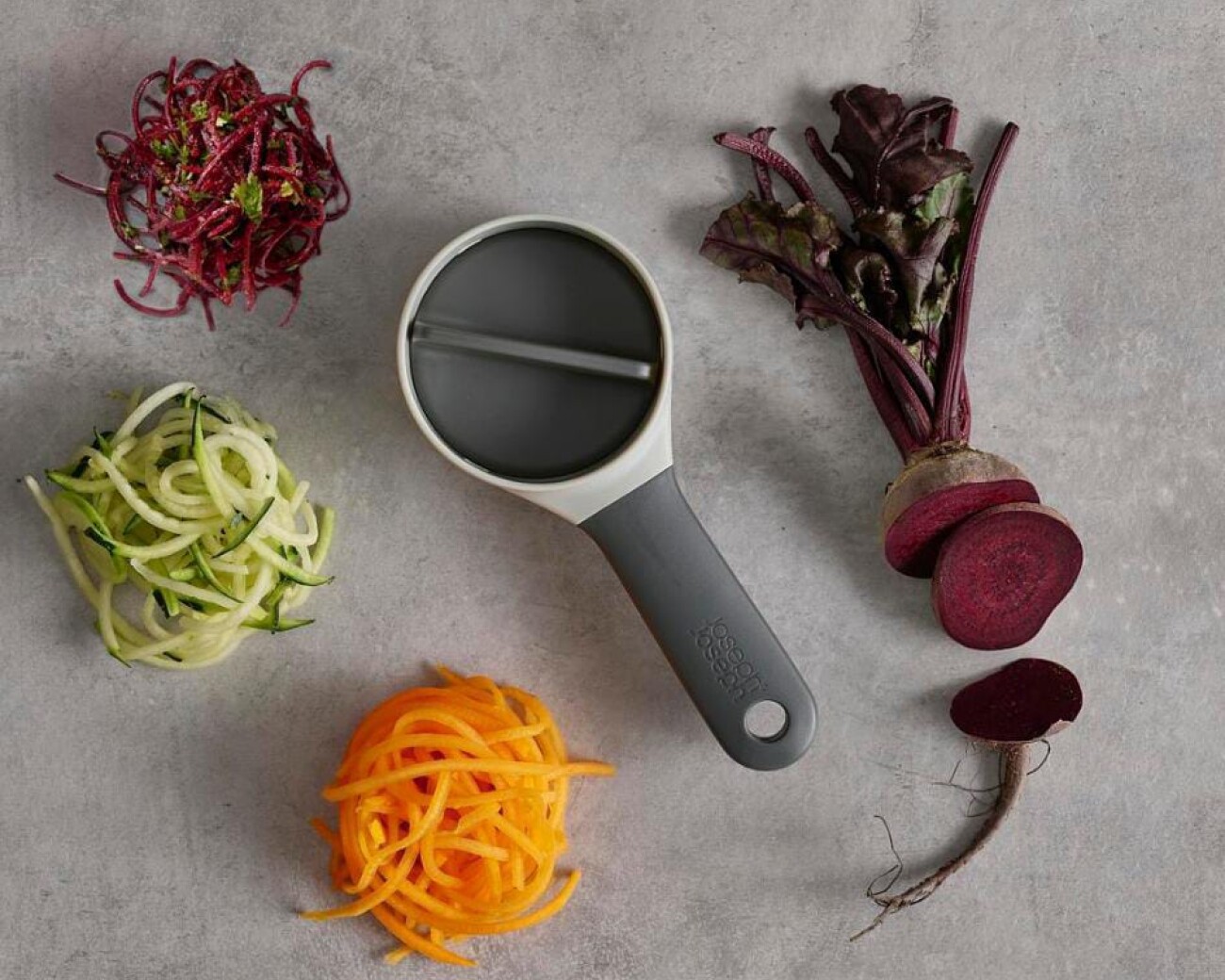 Espiralizador compacto “Duo” – cortador de verduras en espiral Espiralizador compacto “Duo” – cortador de verduras en espiral