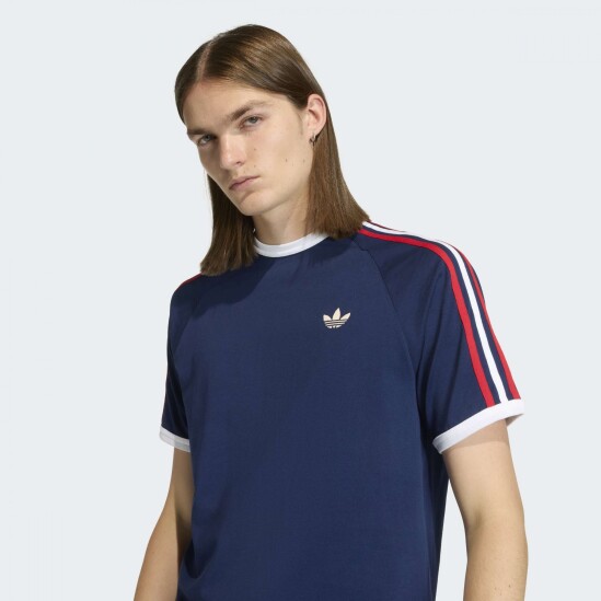 Remera Adidas 3 Stripes Azul
