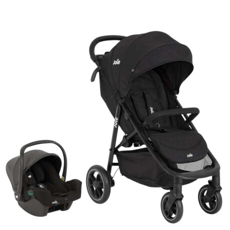Travel System Joie Litetrax + Silla De Auto I-Snug2 + Protector De Lluvia Negro