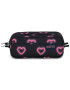Large Accessory Pouch Happy Hearts Black