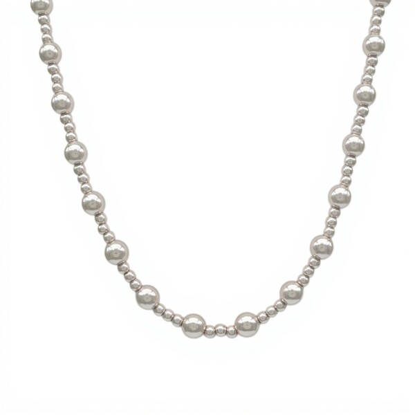 Cadena Bolitas-Plata 925-Sin Piedra-CD3154 sinpiedra