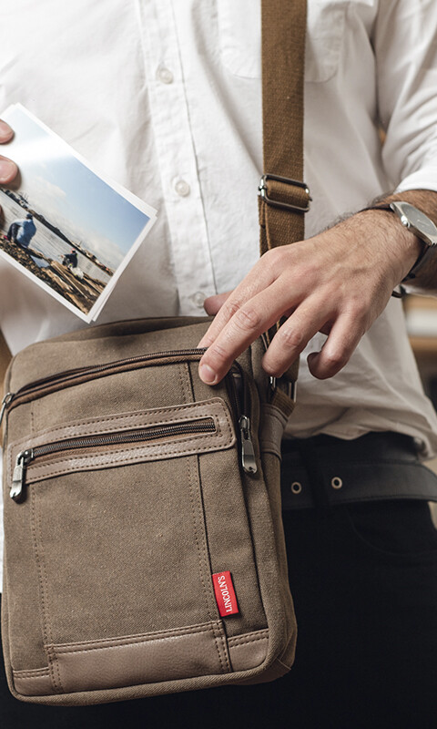 MORRAL MONTE MERU CANVAS TOSTADO