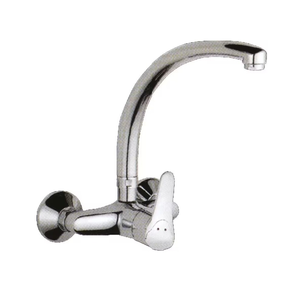 Grifería de cocina Monocomando de pared Golf cromado Grifería De Cocina Monocomando De Pared Golf Cromado