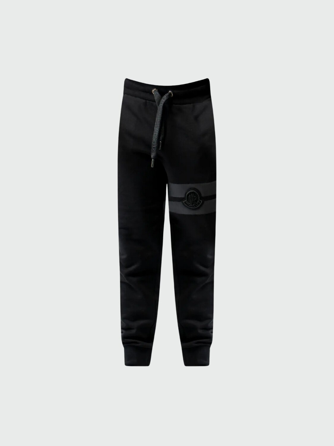 Moncler -Pantalón deportivo de algodón con bolsillos Negro
