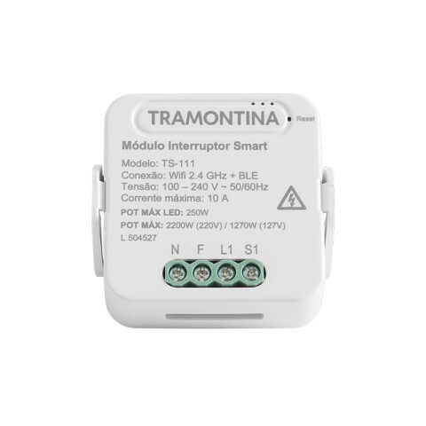 Módulo interruptor inteligente WIFI 1 canal blanco -TRAMONTINA TE3922