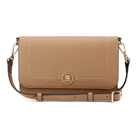 Small Leather Good Nami Slg Wallet On A String Dark Camel