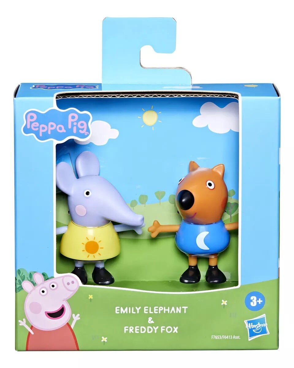 Peppa Pig Pack 2 Figuras Emily Elefante y Freddy Fox 