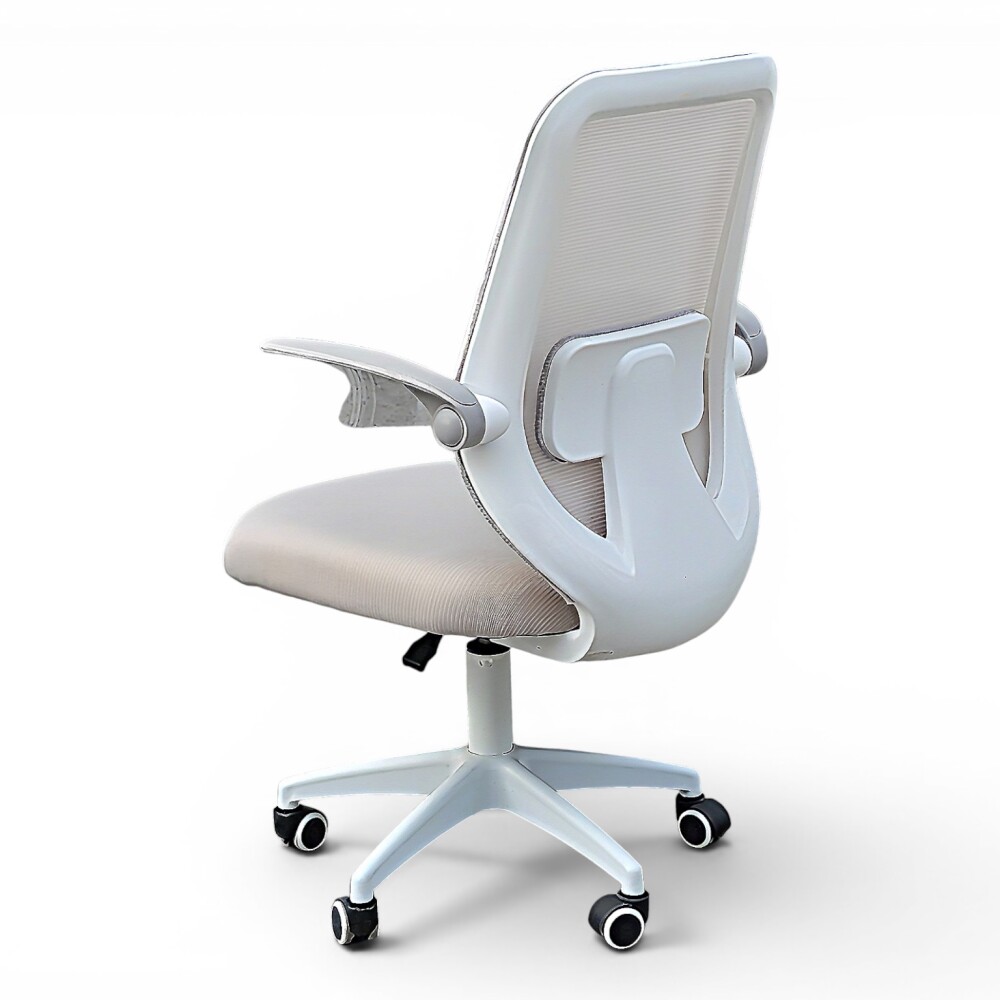 SILLA OFICINA ERGONÓMICA GIRATORIA REGULABLE CON RUEDAS GRIS