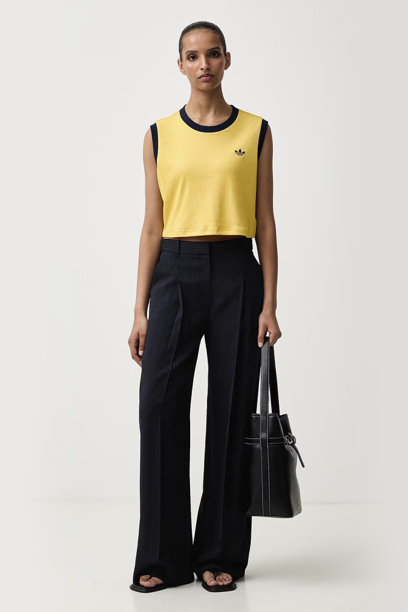 CAMISETA SIN MANGAS HEATHER Amarillo