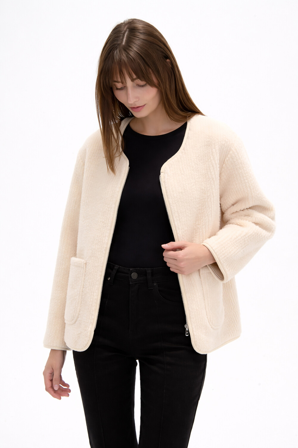 Chaqueta Clemen Crudo / Natural