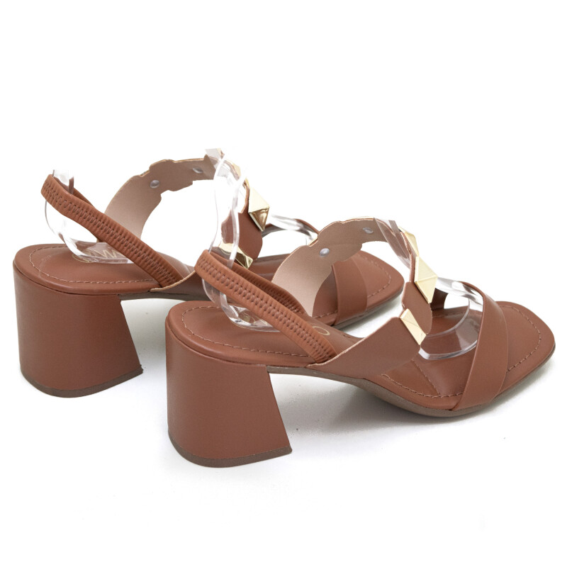 Sandalia VIA UNO Zapatos de Mujer - 857009 Nuez