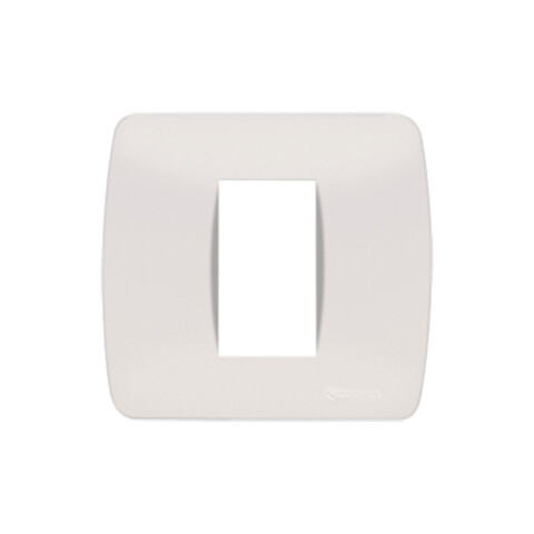 Plaqueta 2X2" p/1 módulo blanco - Loft C57002