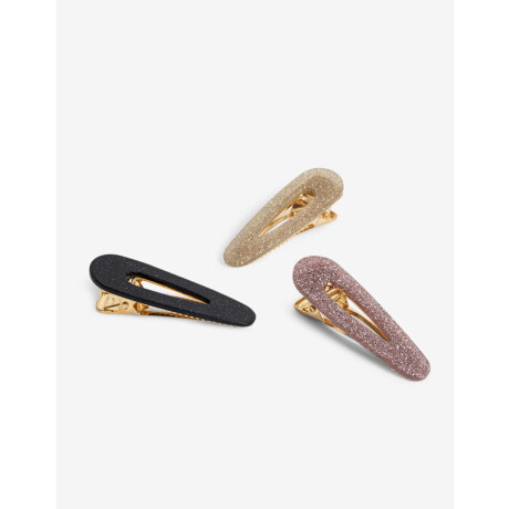 Set De Mix Hebillas Tic Tac Combinacion Tricolor