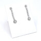 Caravanas En Oro 18K Blanco Y Brillantes Caravanas En Oro 18K Blanco Y Brillantes